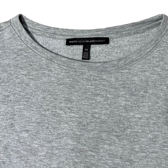 WHBM Long Sleeve Lace Up Sweatshirt with Faux Layer Shirt, Women’s size XS - Picture 9 of 10